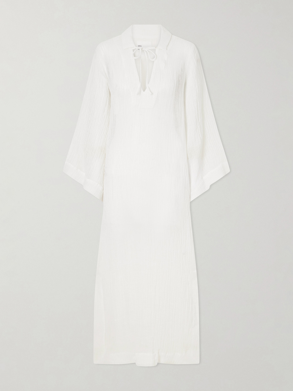 Lisa Marie Fernandez Linen-blend Coverup In White