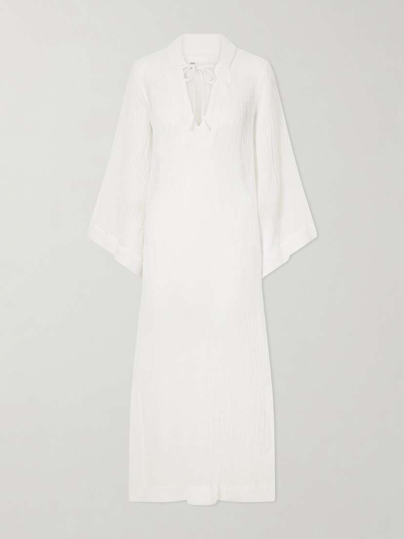 Linen-blend Coverup