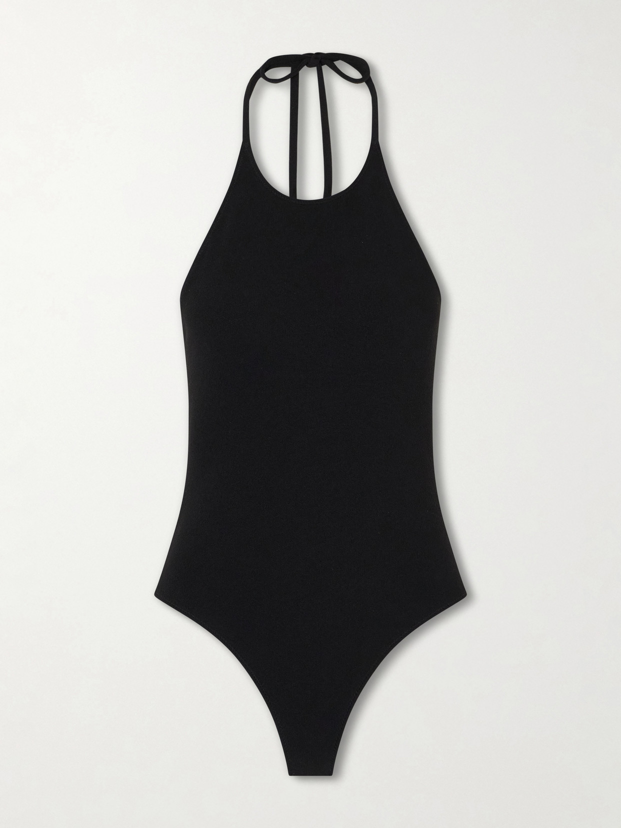 Lisa Marie Fernandez Halter Maillot Swimsuit In Black