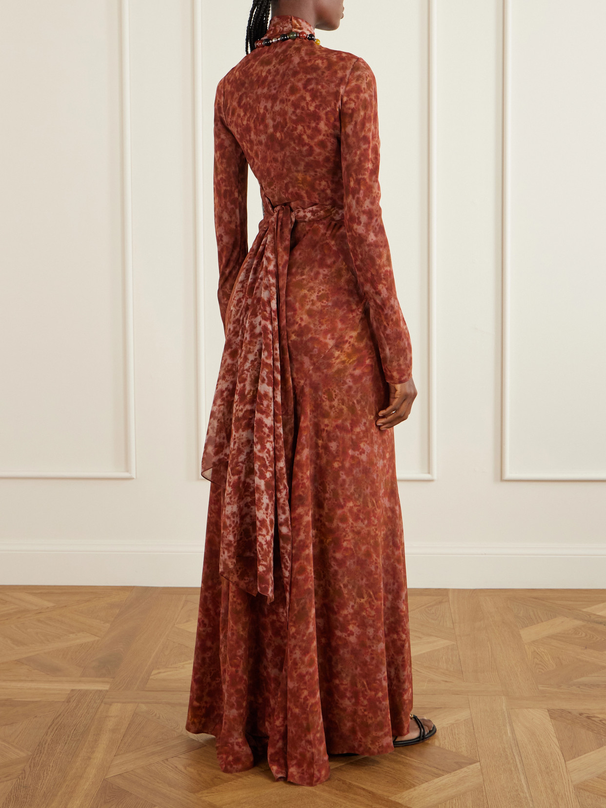 Meena Printed Silk-Crepon Jacket