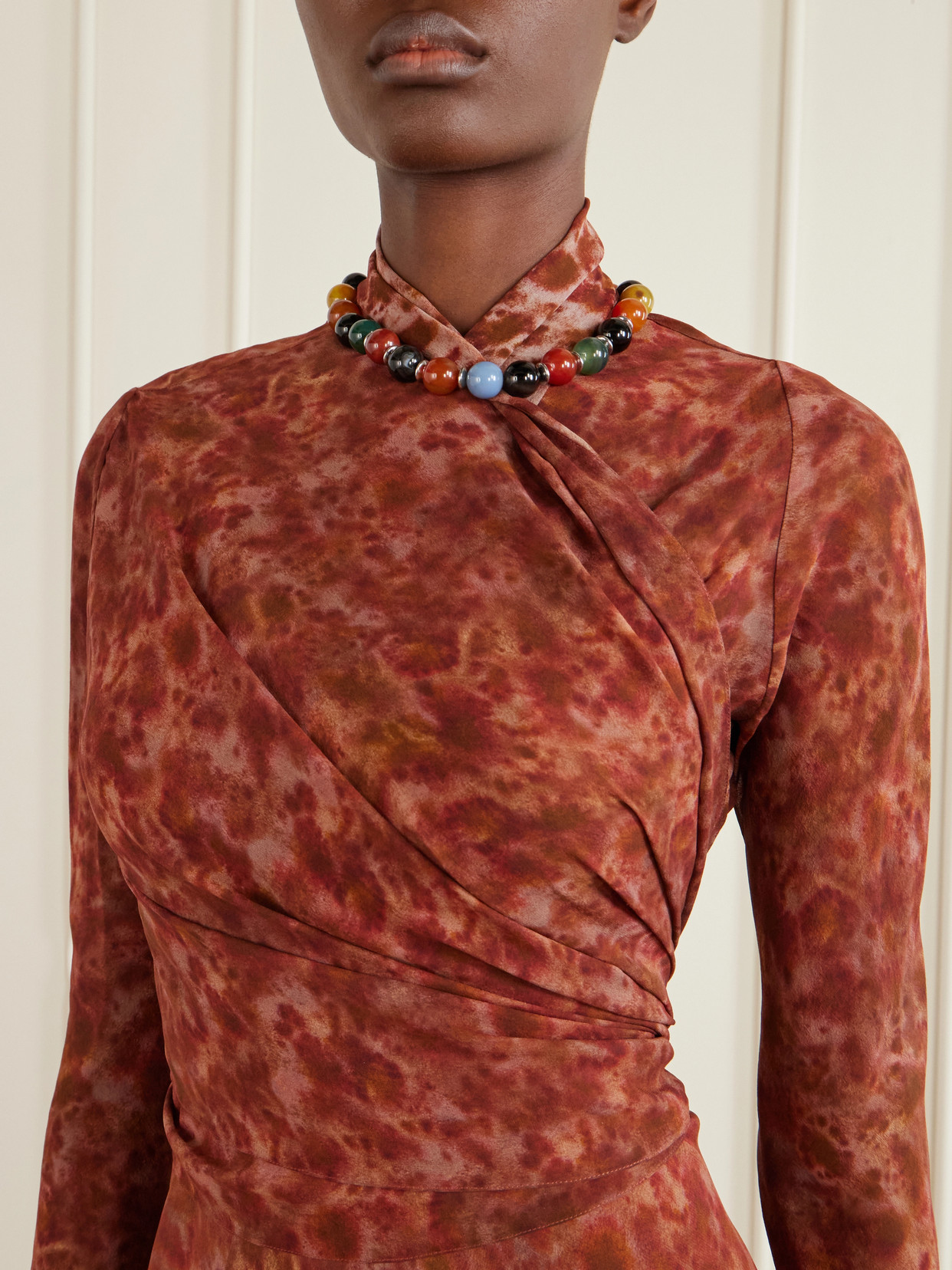 Meena Printed Silk-Crepon Jacket