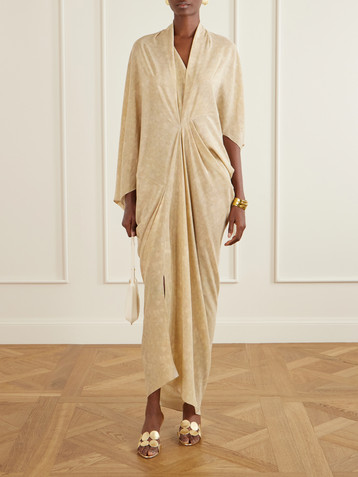 Cortana Mayu printed silk maxi dress