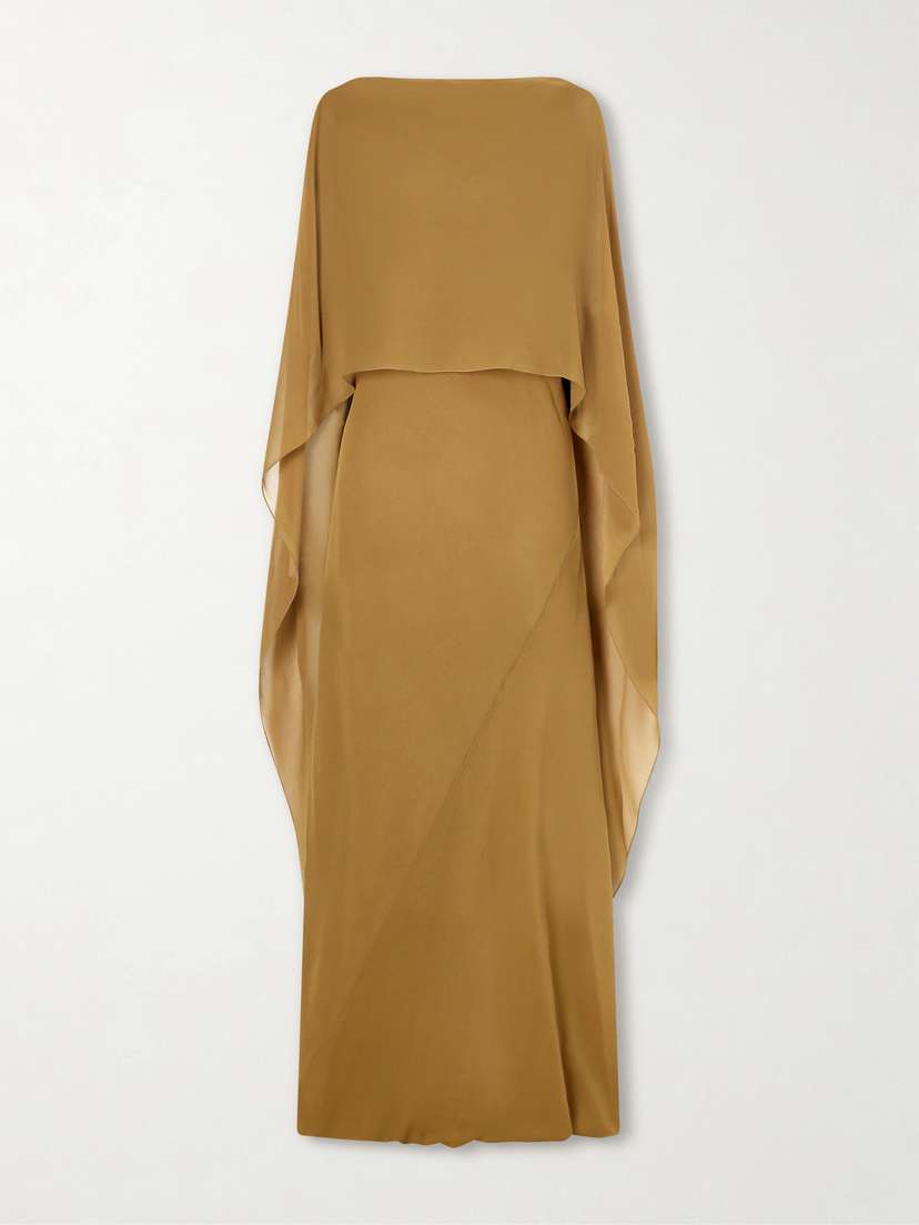 Cortana Galea One-shoulder Silk-chiffon Maxi Dress