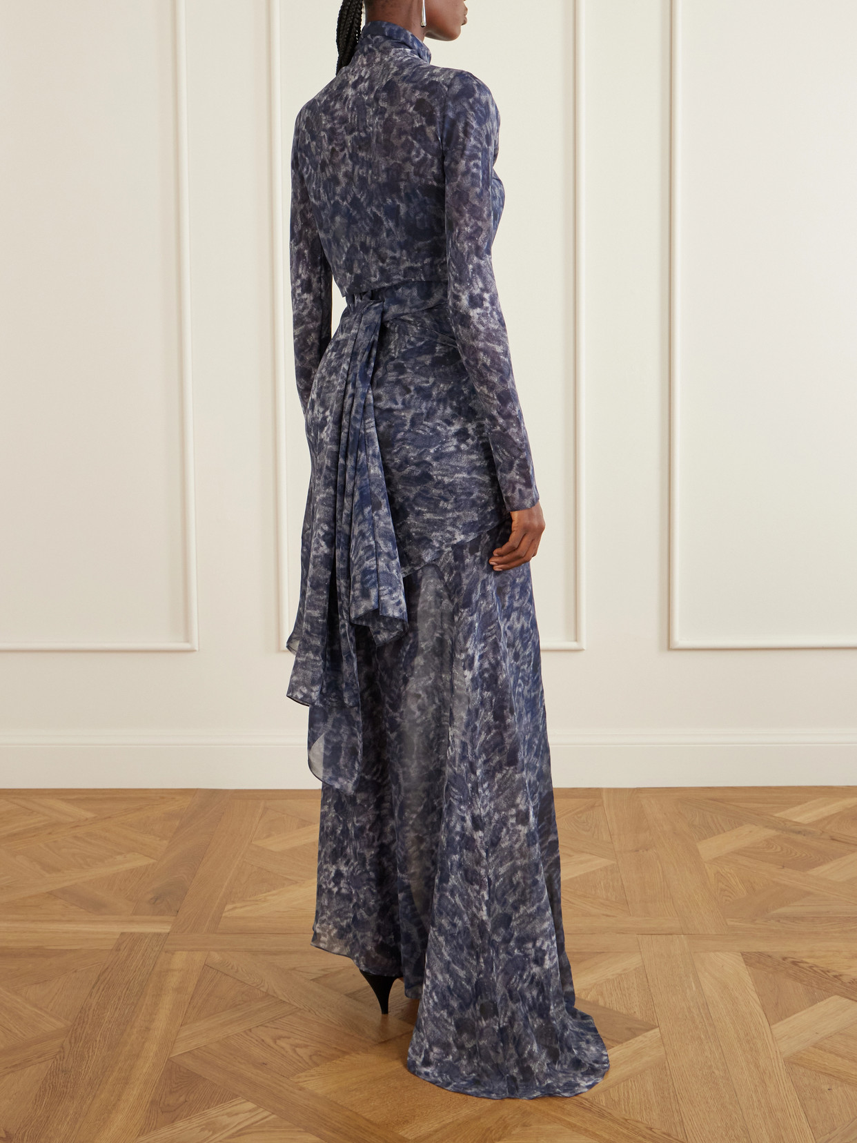 Meena Printed Silk-Chiffon Blouse