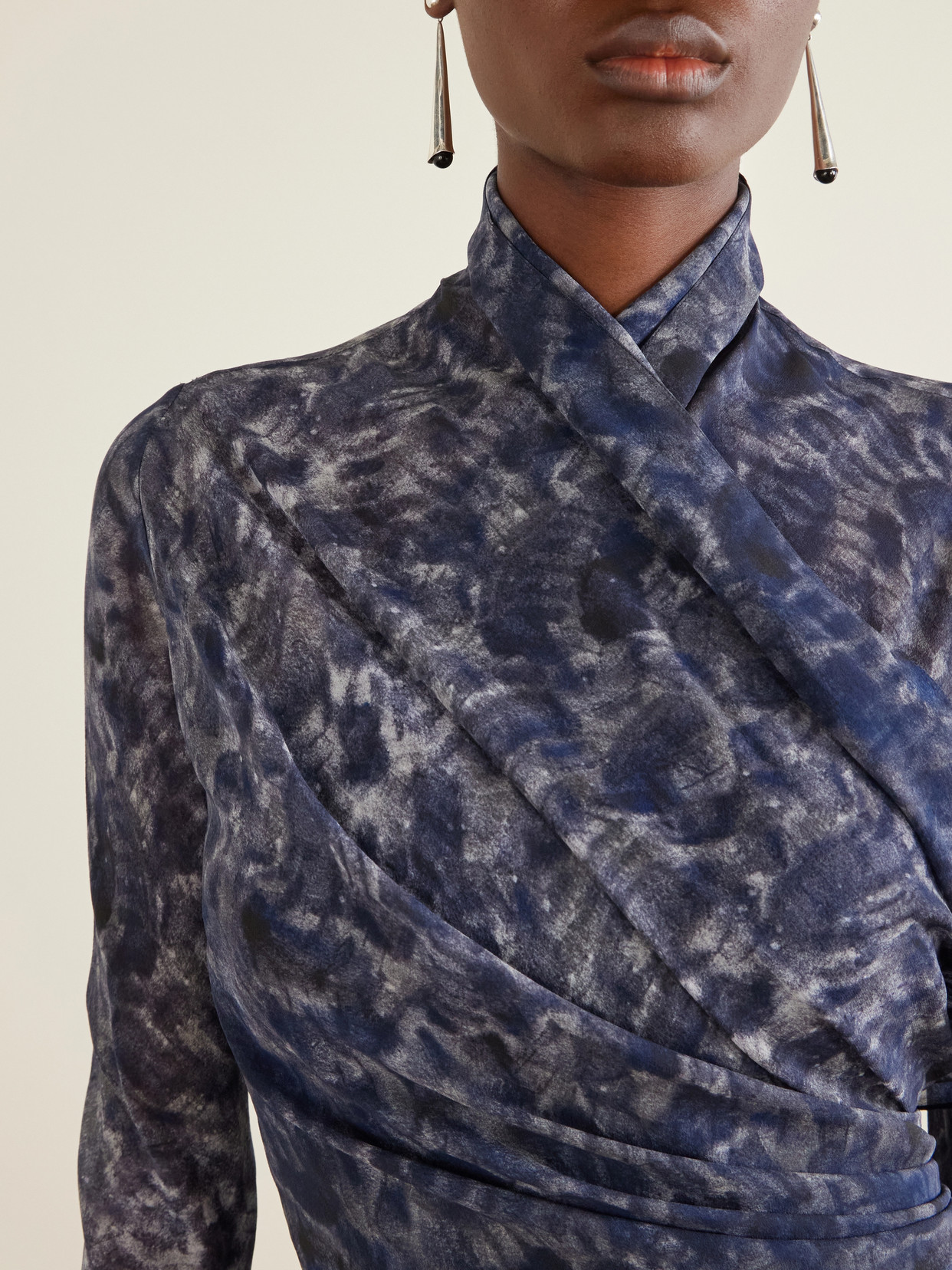 Meena Printed Silk-Chiffon Blouse