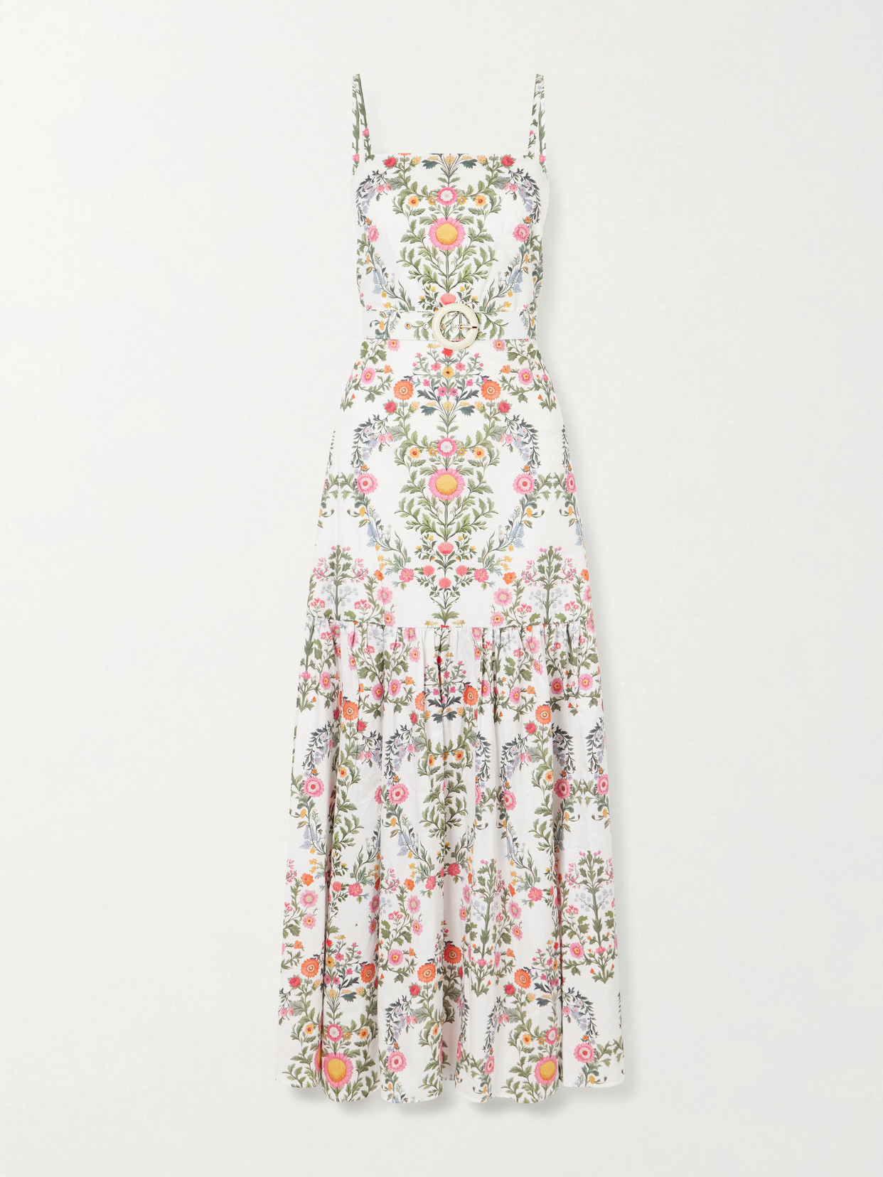 Borgo De Nor Cordiela Tiered Broderie Anglaise Cotton Maxi Dress In Multi