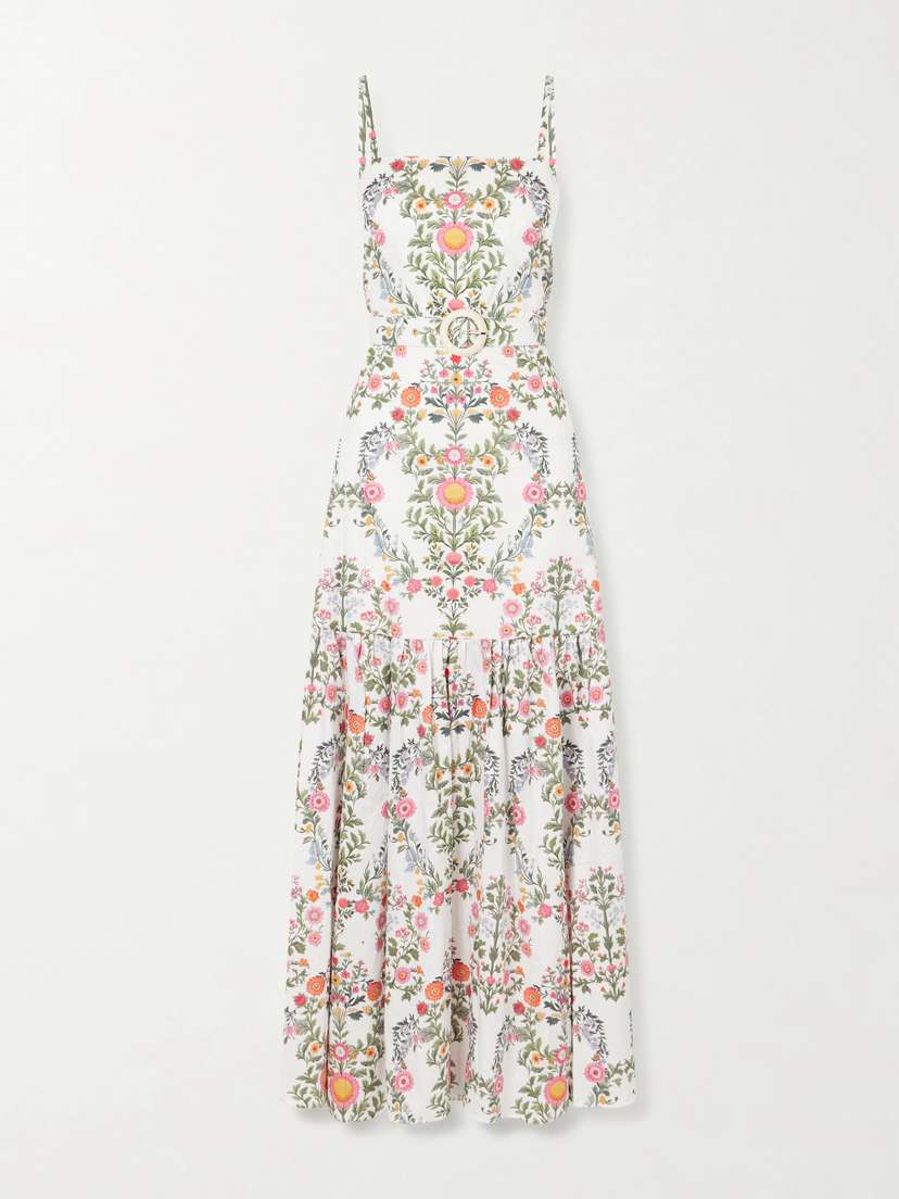 Borgo de Nor Cordiela Tiered Broderie Anglaise Cotton Maxi Dress