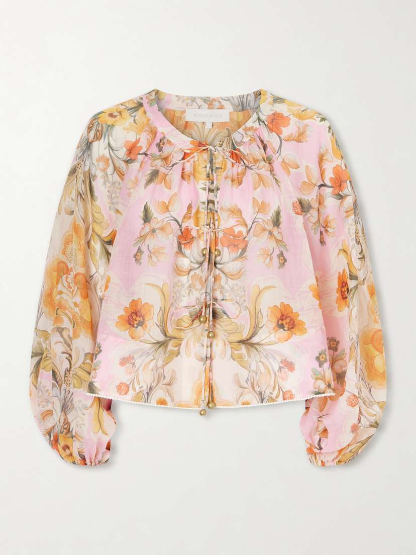 Borgo de Nor Henri Ramie Floral Blouse