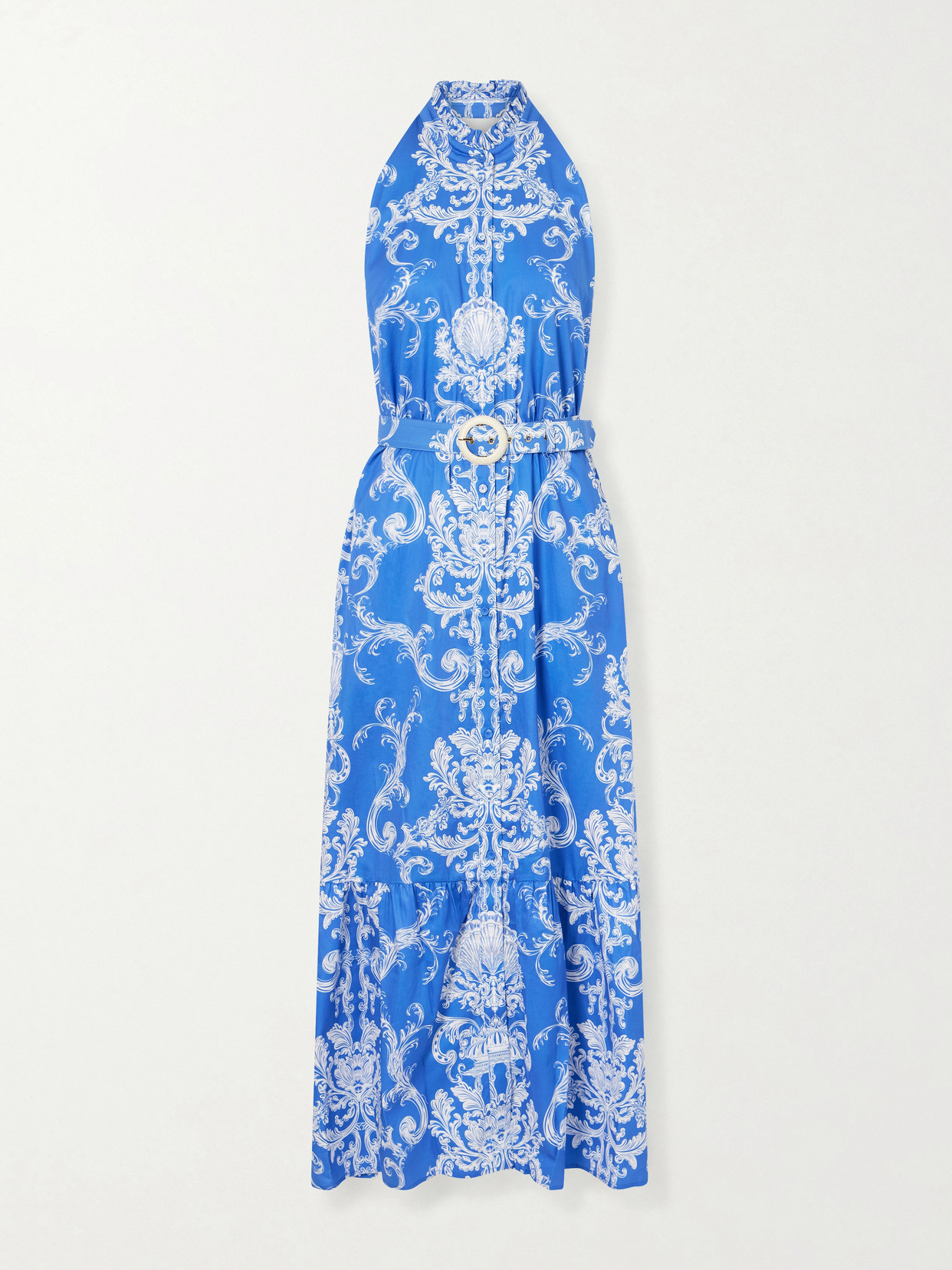 Borgo De Nor Biba Floral-printed Cotton Maxi Dress In Multi