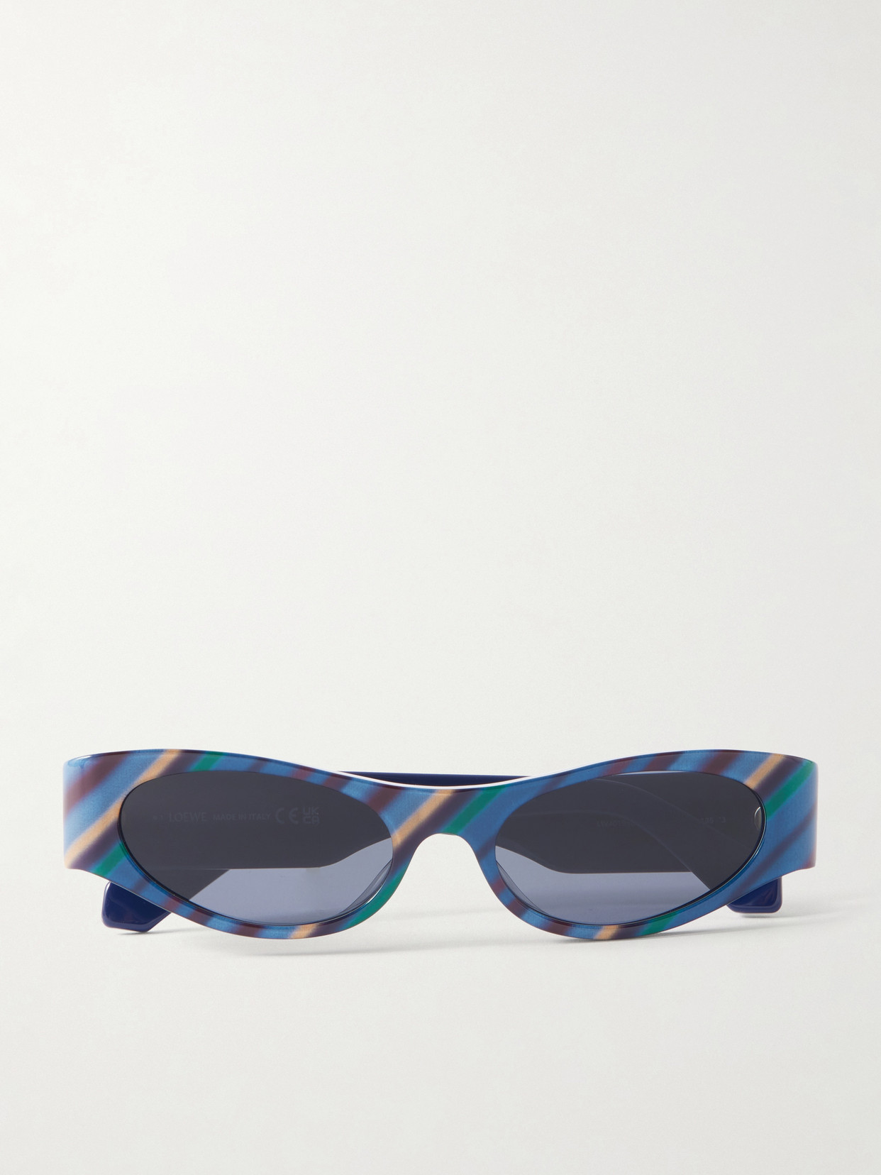 Loewe + Paula's Ibiza D-frame Striped Acetate Sunglasses In Multi