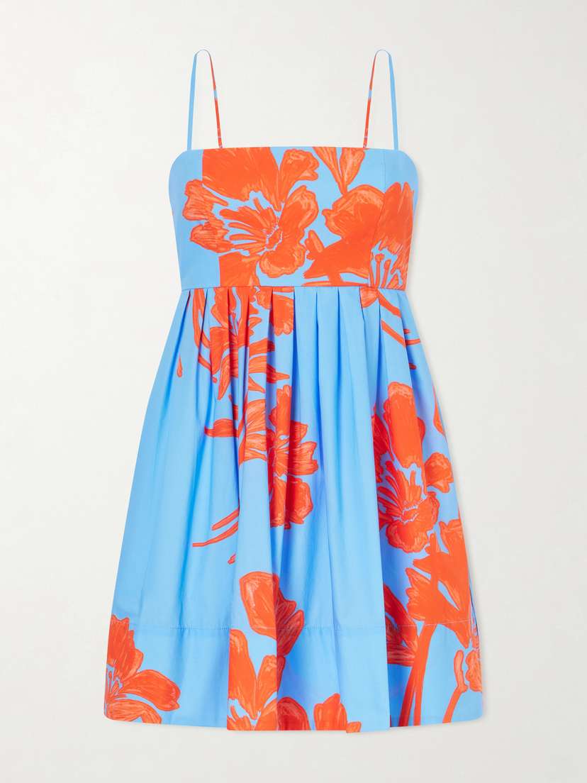 Cara Cara Leo Floral-print Cotton-poplin Midi Dress
