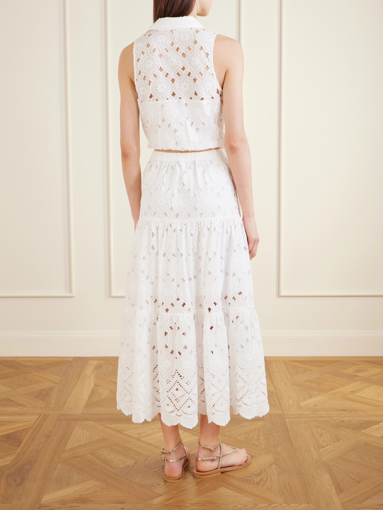 Melanie Broderie Anglaise Cotton Midi