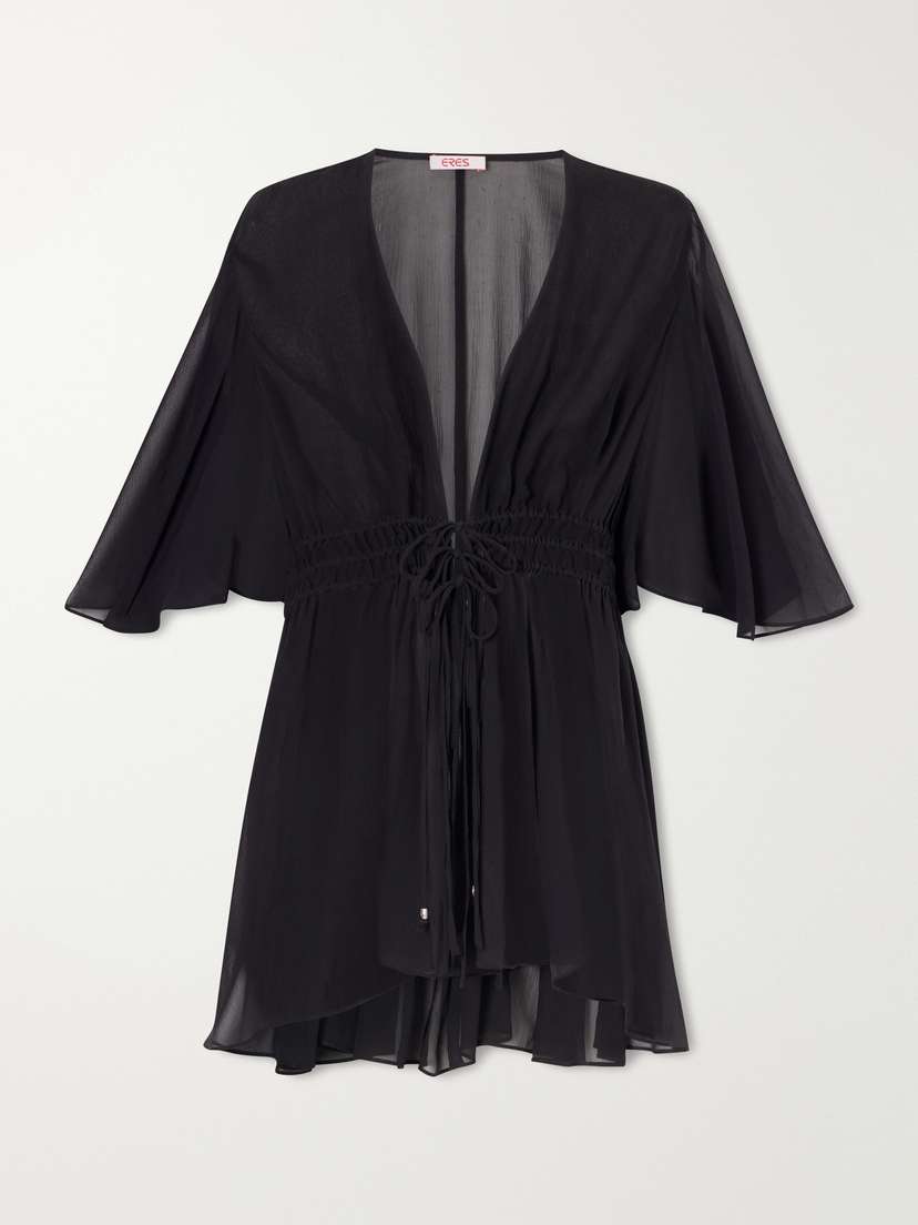 Eres Midnight Operette Shirred Muslin Blouse