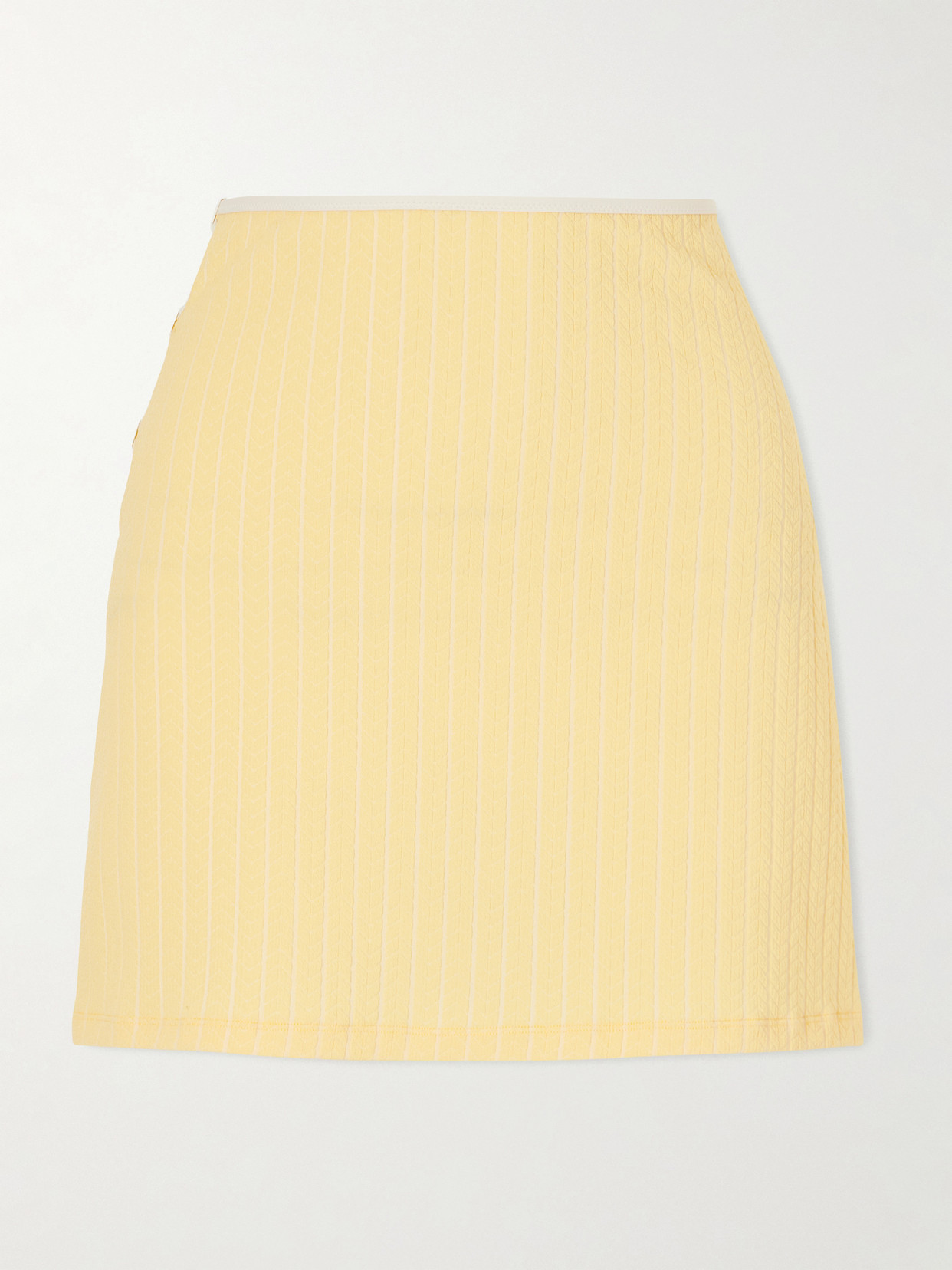 Eres Poolside Cut-out Jacquard Coverup In Yellow