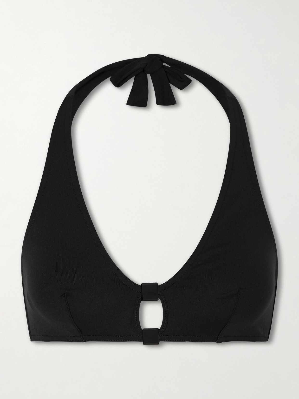 Eres Float Embellished Halterneck Bikini Top In Black