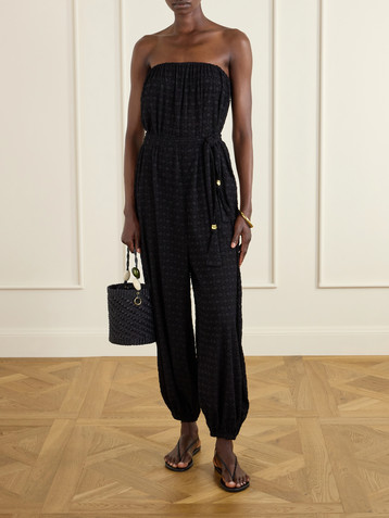 Eres Silk and cotton-blend jacquard jumpsuit