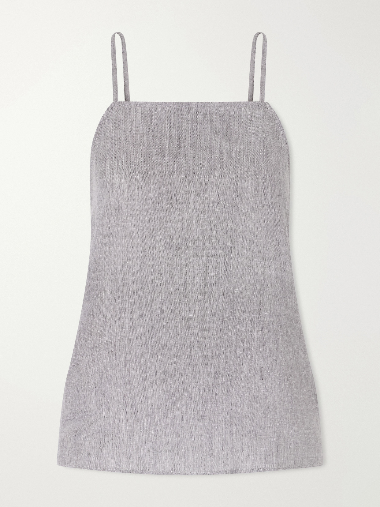 Eres Gentille Linen Top In Gray