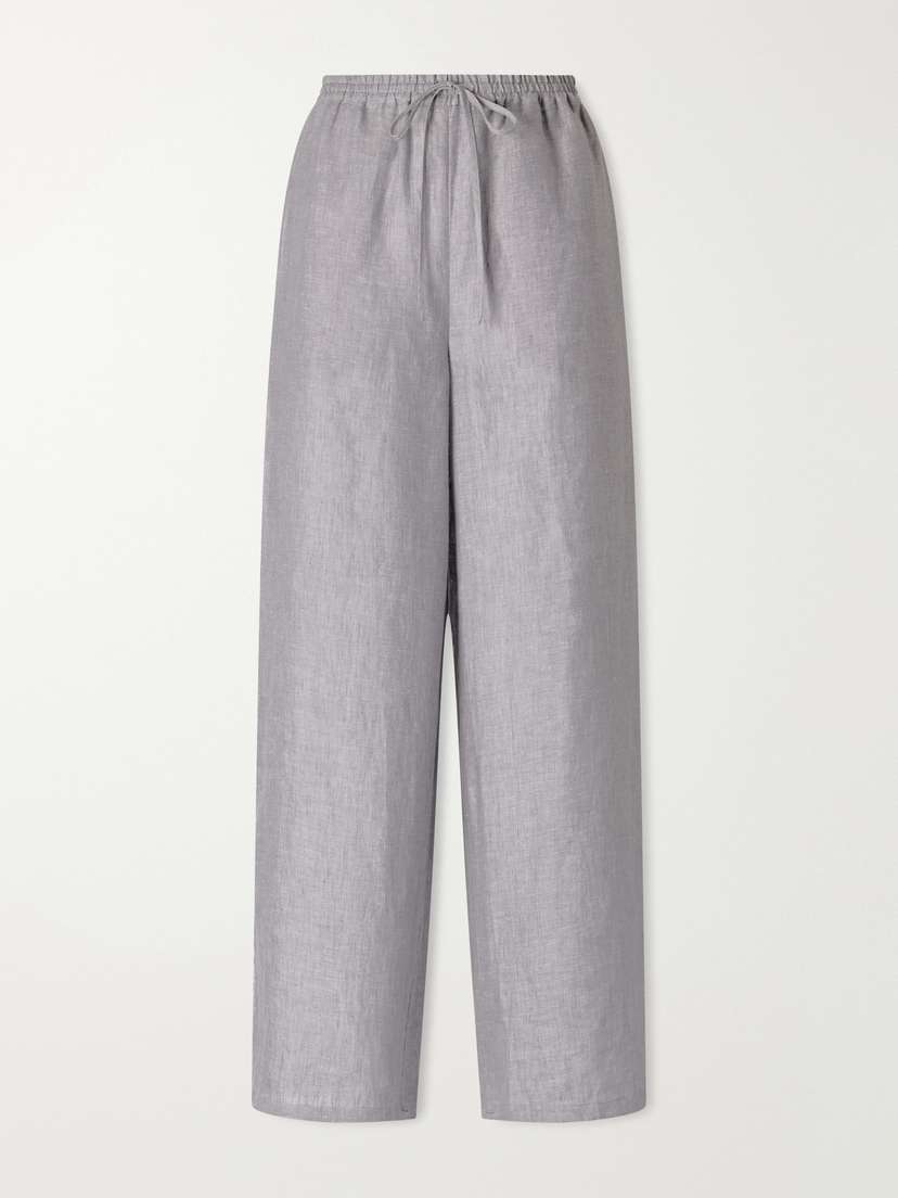 Eres Bienheureux Linen Straight-leg Drawstring Pants | Thumbnail 6