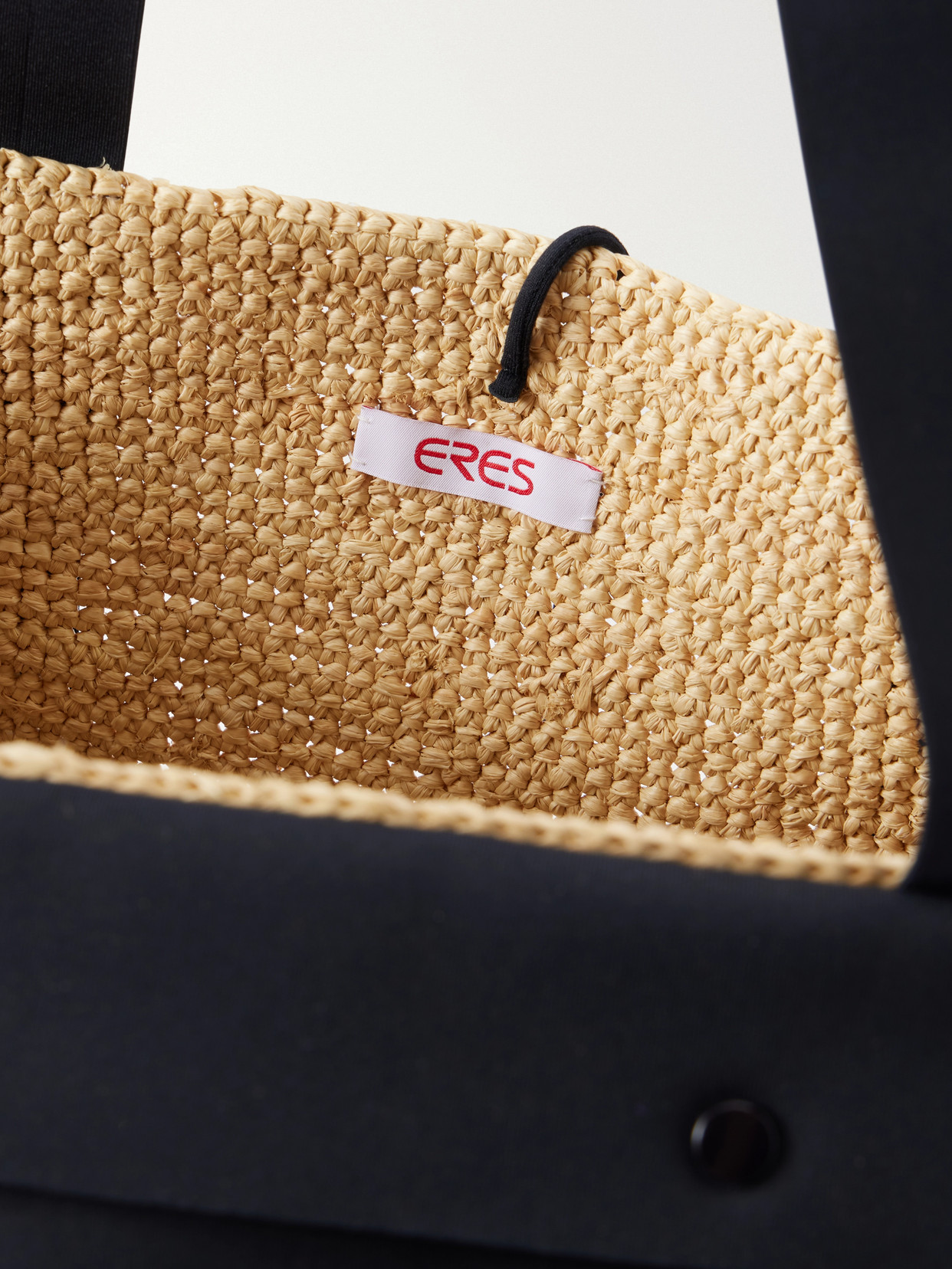 Faux Raffia Tote Bag