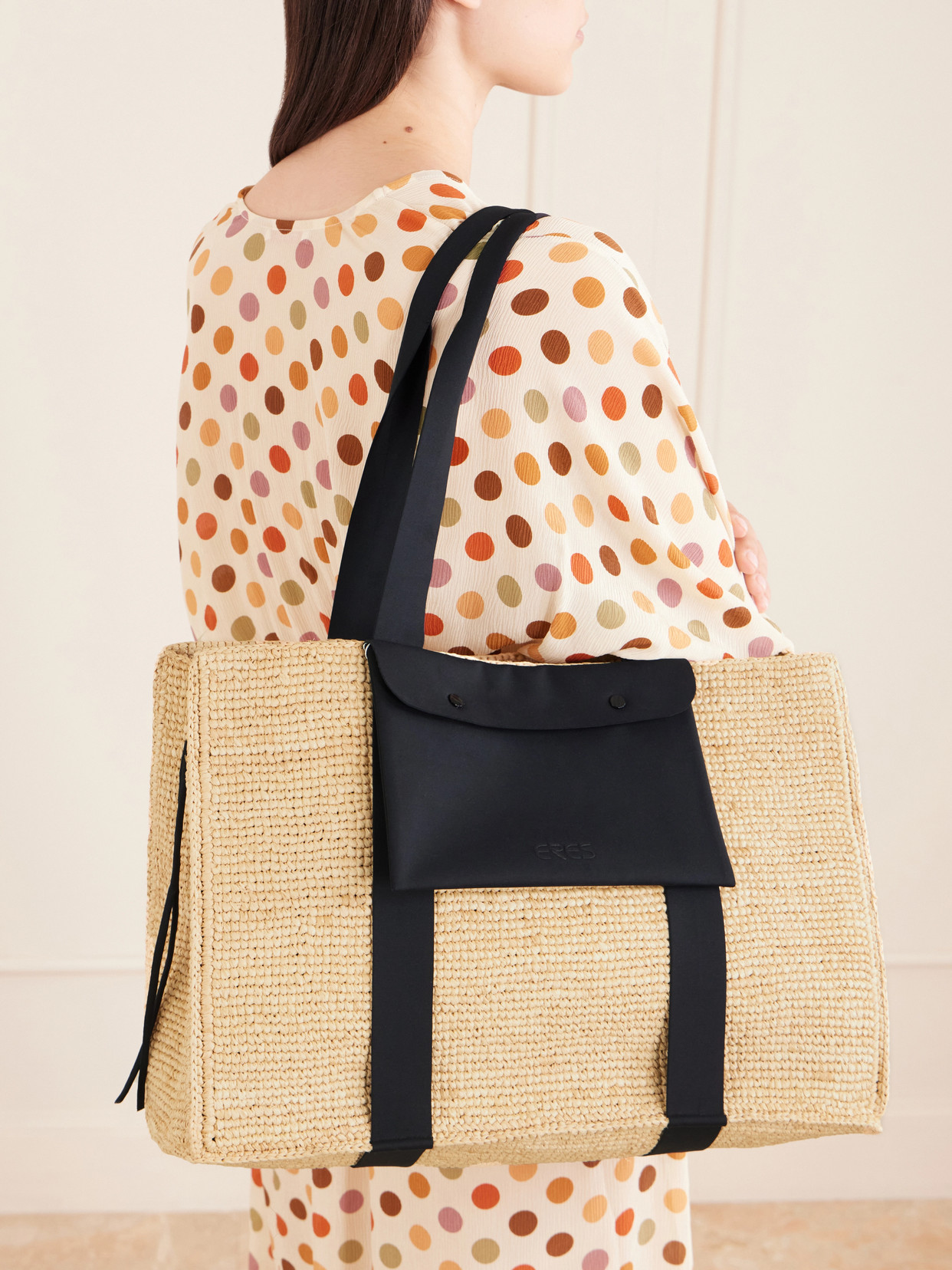 Faux Raffia Tote Bag