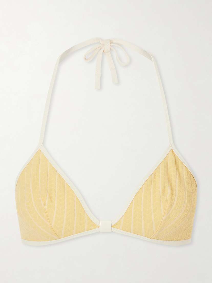 Sunshine Jacquard Bikini Top
