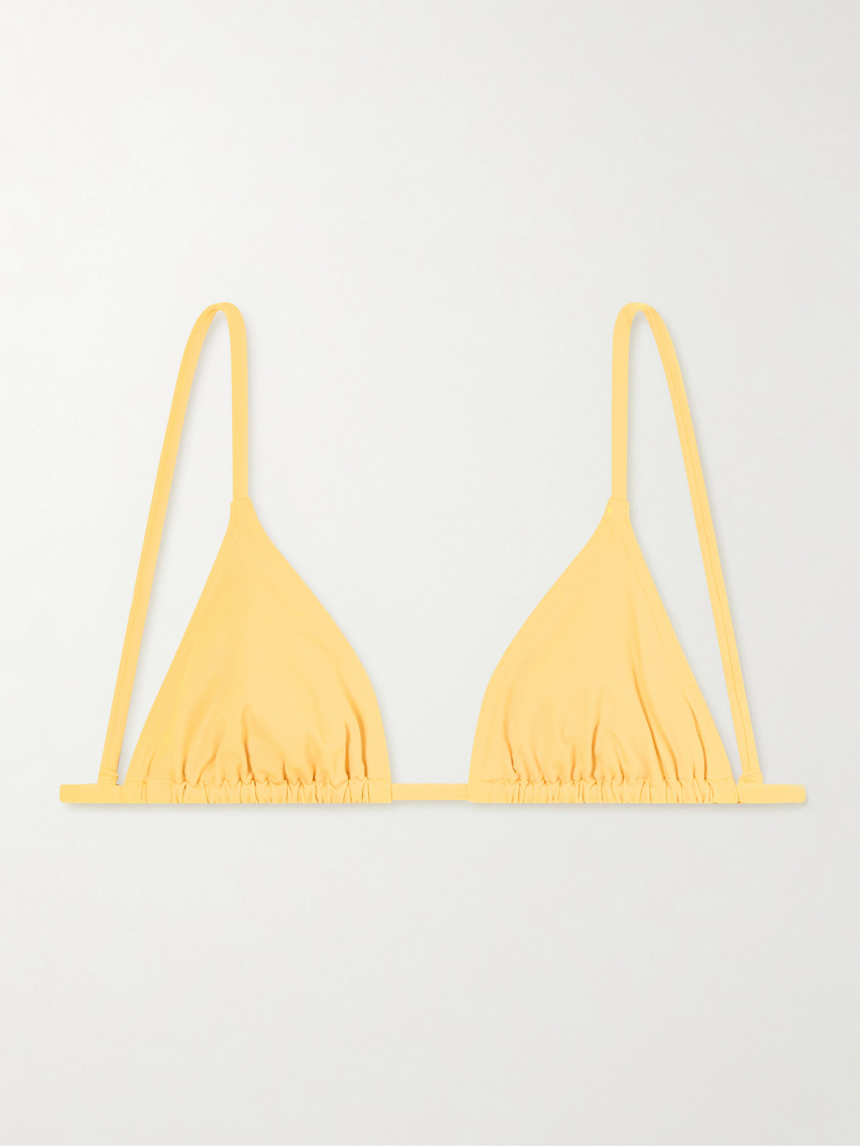 Eres Les Essentiels Mouna Triangle Bikini Top In Yellow