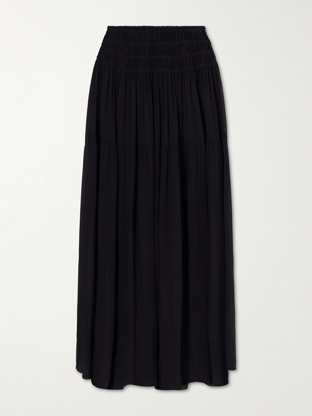Midnight Shirred Muslin Maxi