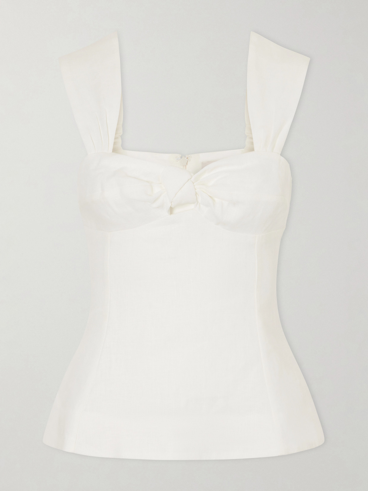 Faithfull Pallida Linen Top In White
