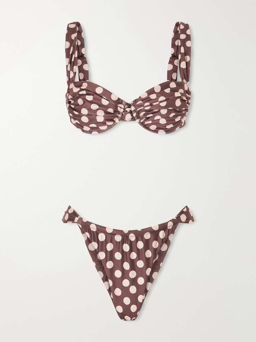 Faithfull Sol And Andez Polka-dot Recycled Bikini