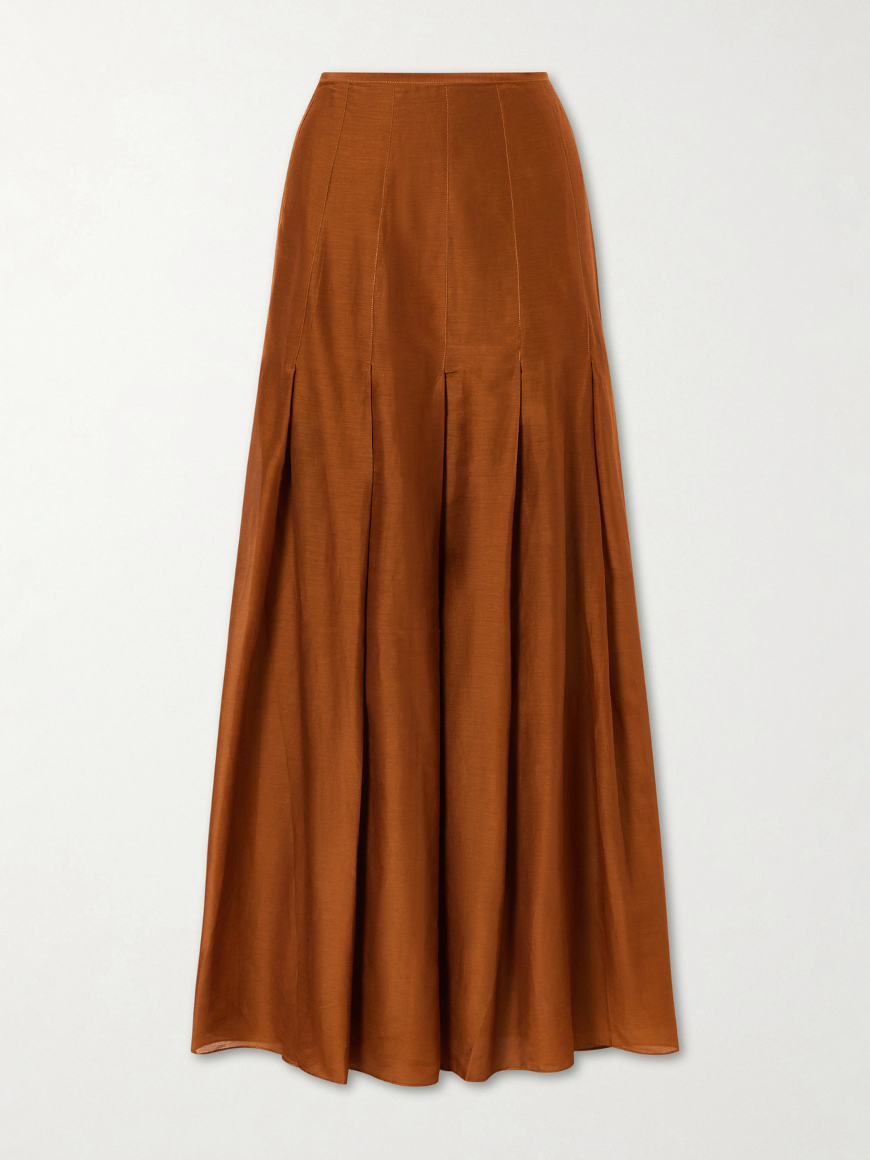 Escvdo Lauri Cotton Maxi Skirt In Brown