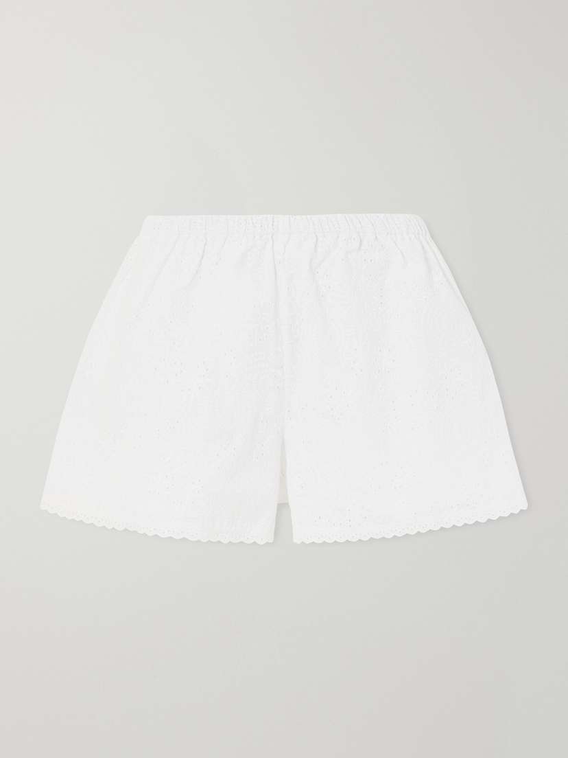 Loretta Caponi Rosita Cotton Shorts