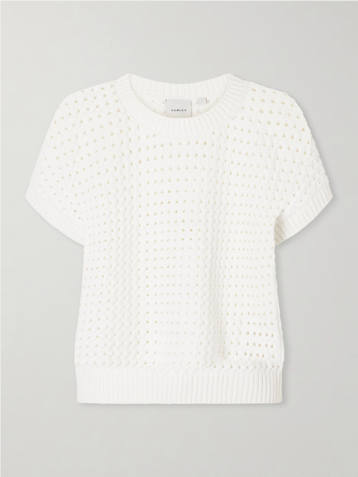 Denny Open-Knit Cotton-Blend T-Shirt