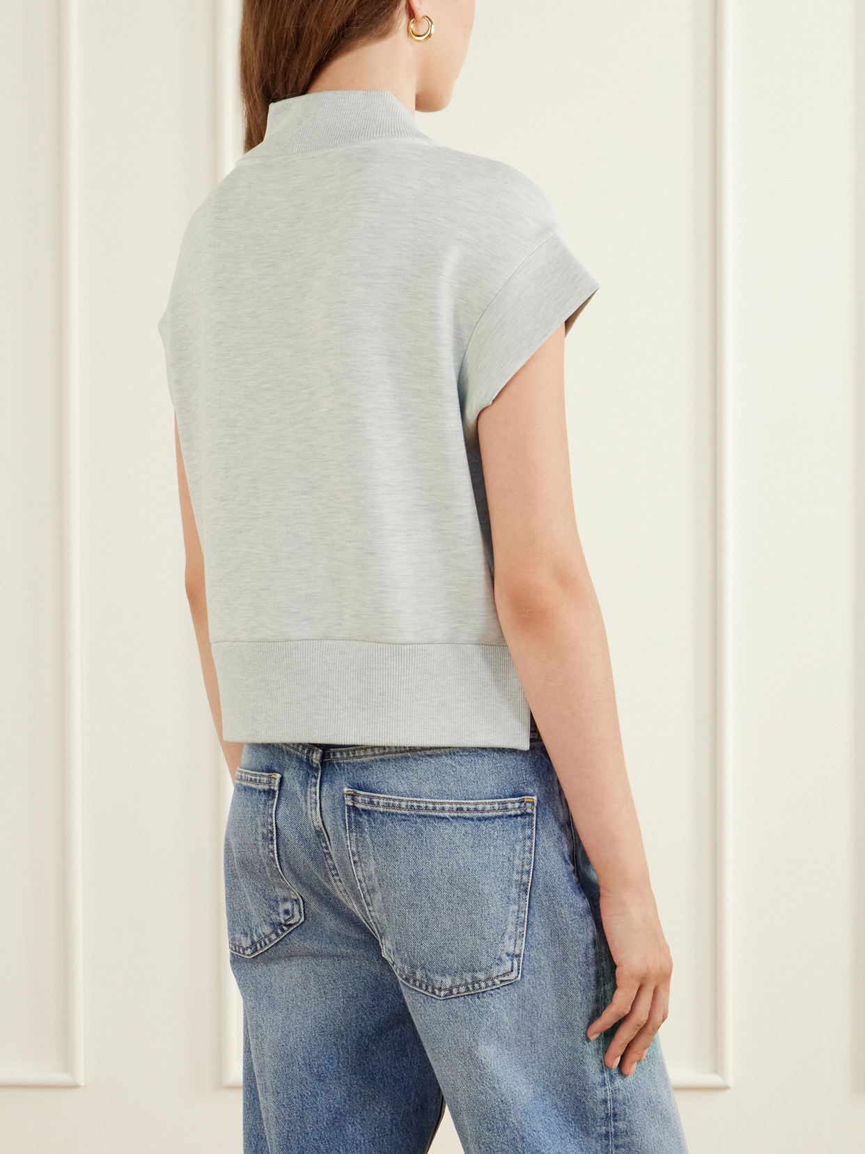 Gracee Rib-Trimmed Doublesoft® Jersey Tank