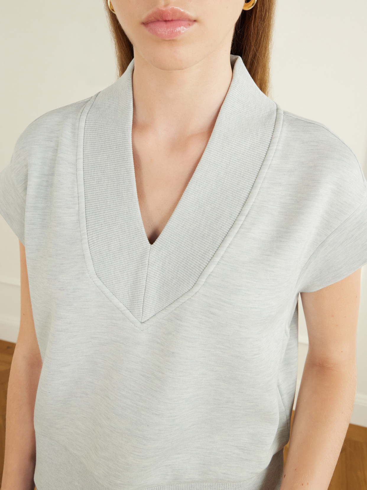 Gracee Rib-Trimmed Doublesoft® Jersey Tank