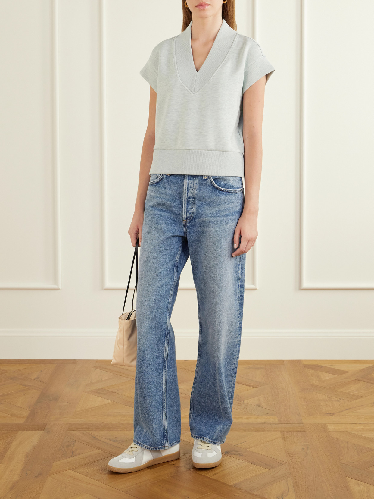 Gracee Rib-Trimmed Doublesoft® Jersey Tank