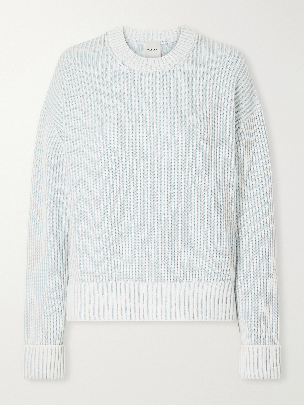 Seymour Two-Tone Cotton-Knitted Sweater