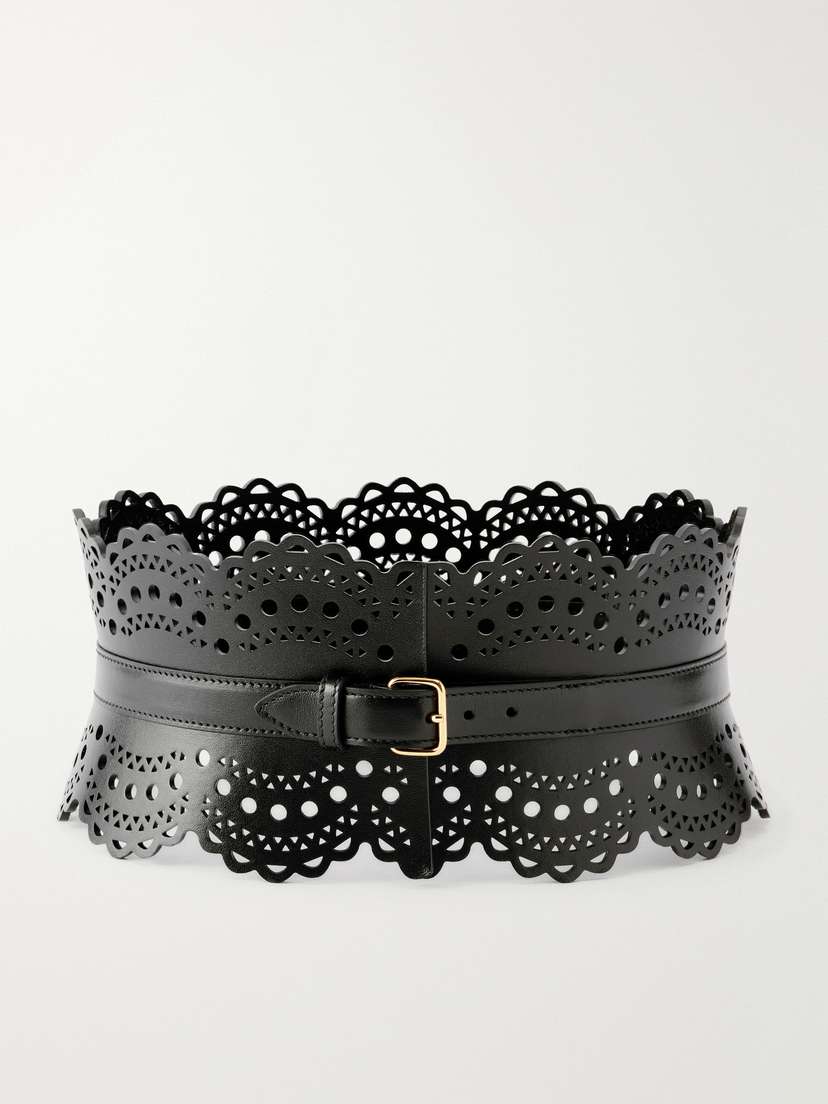 Alaïa Laser-cut Leather Waist Belt