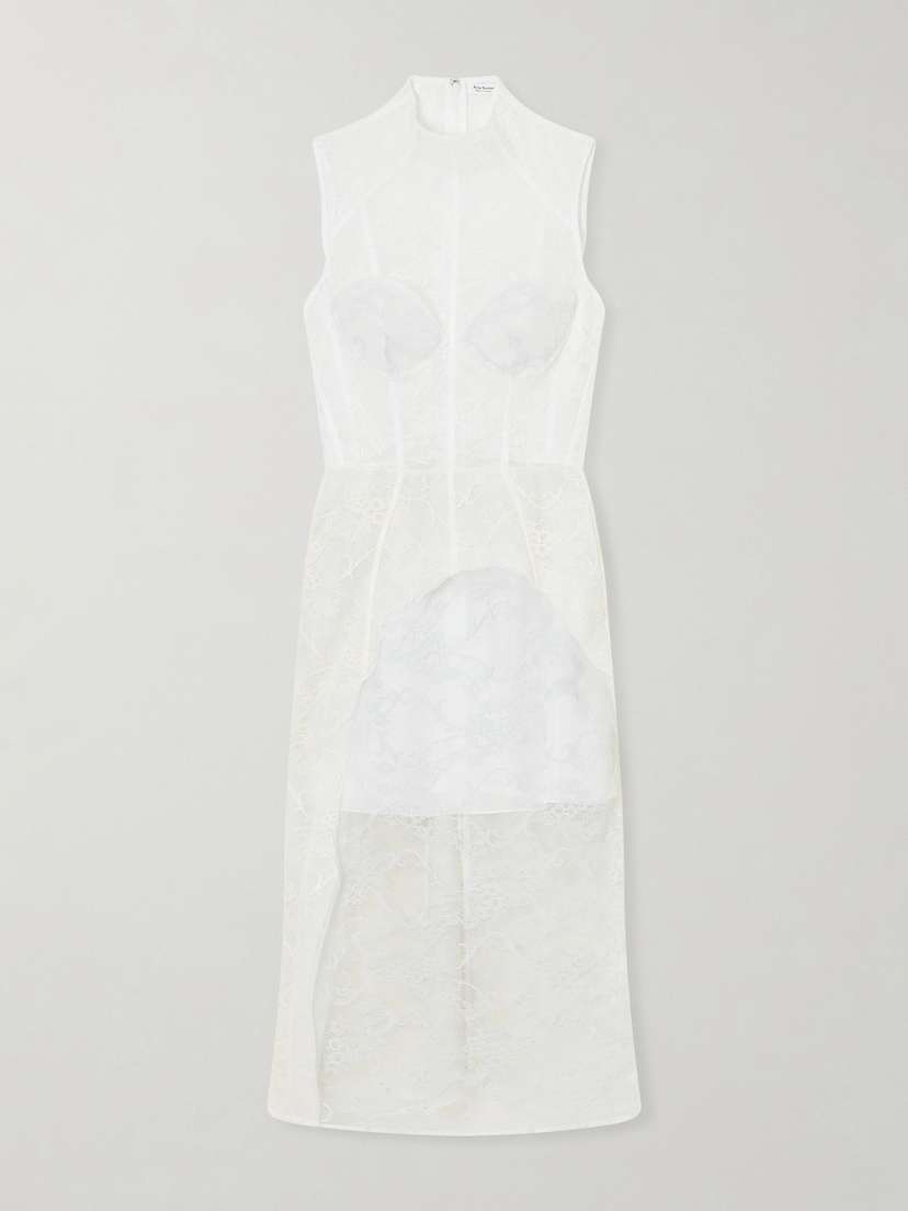 Acne Studios Delucia Cotton-blend Lace Midi Dress