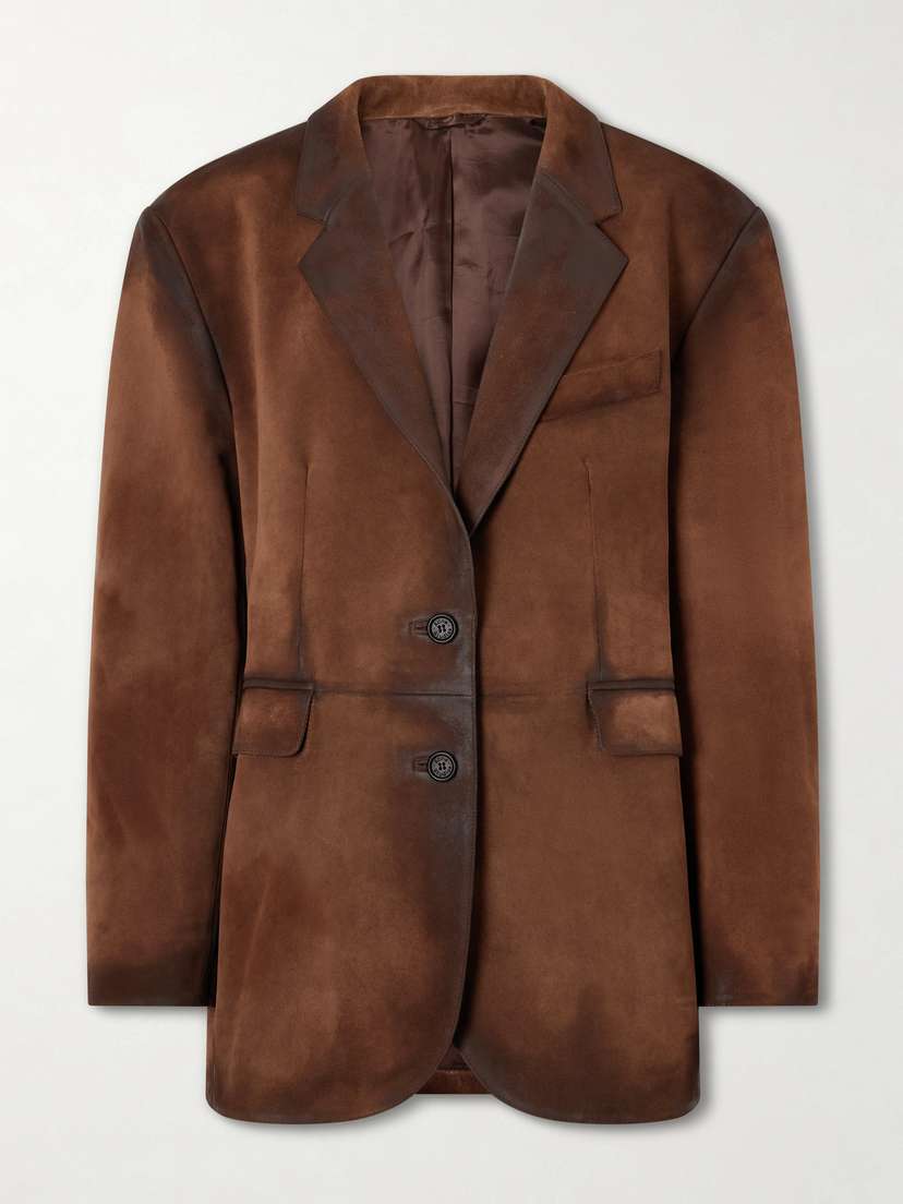 Acne Studios Distressed Suede Blazer
