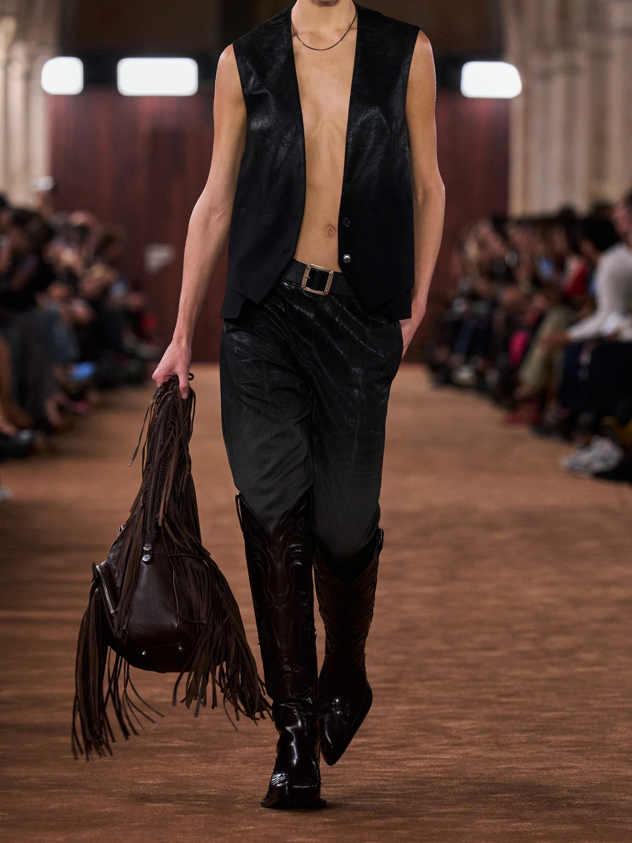 Degradé Coated-Woven Vest