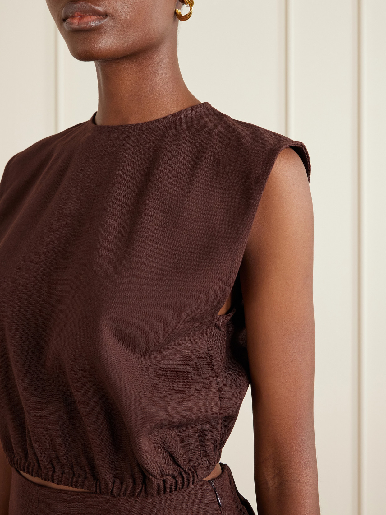 Andie Cotton-Blend Blouse