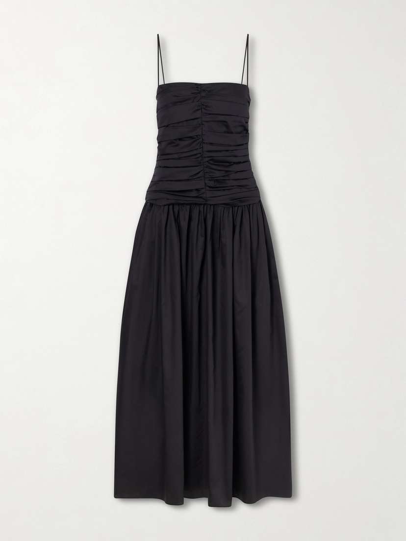 Tove Amina Gathered Organic Cotton Dress
