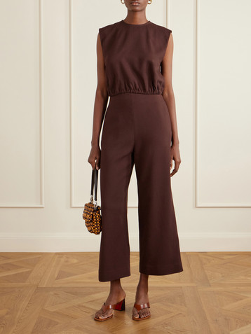 TOVE Zadie poplin wide-leg pants