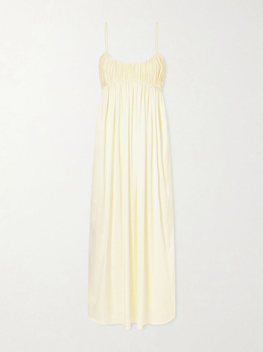 Katrine satin midi dress
