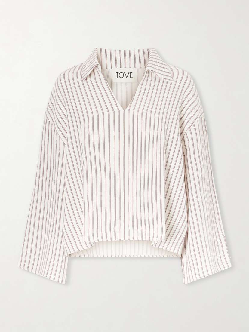 Tove Striped Seersucker Shirt
