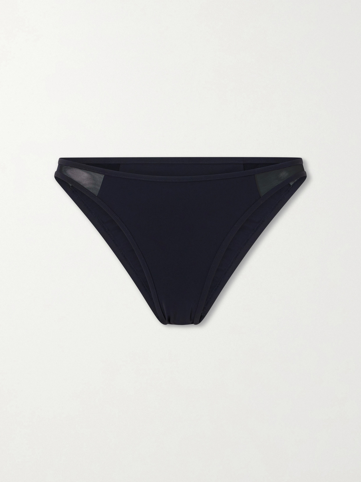 Kiki De Montparnasse Peep Show Mesh Bikini Bottom In Black