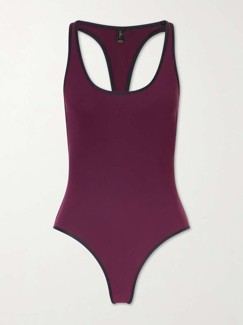 Kiki de Montparnasse Two-tone Piped Swimsuit