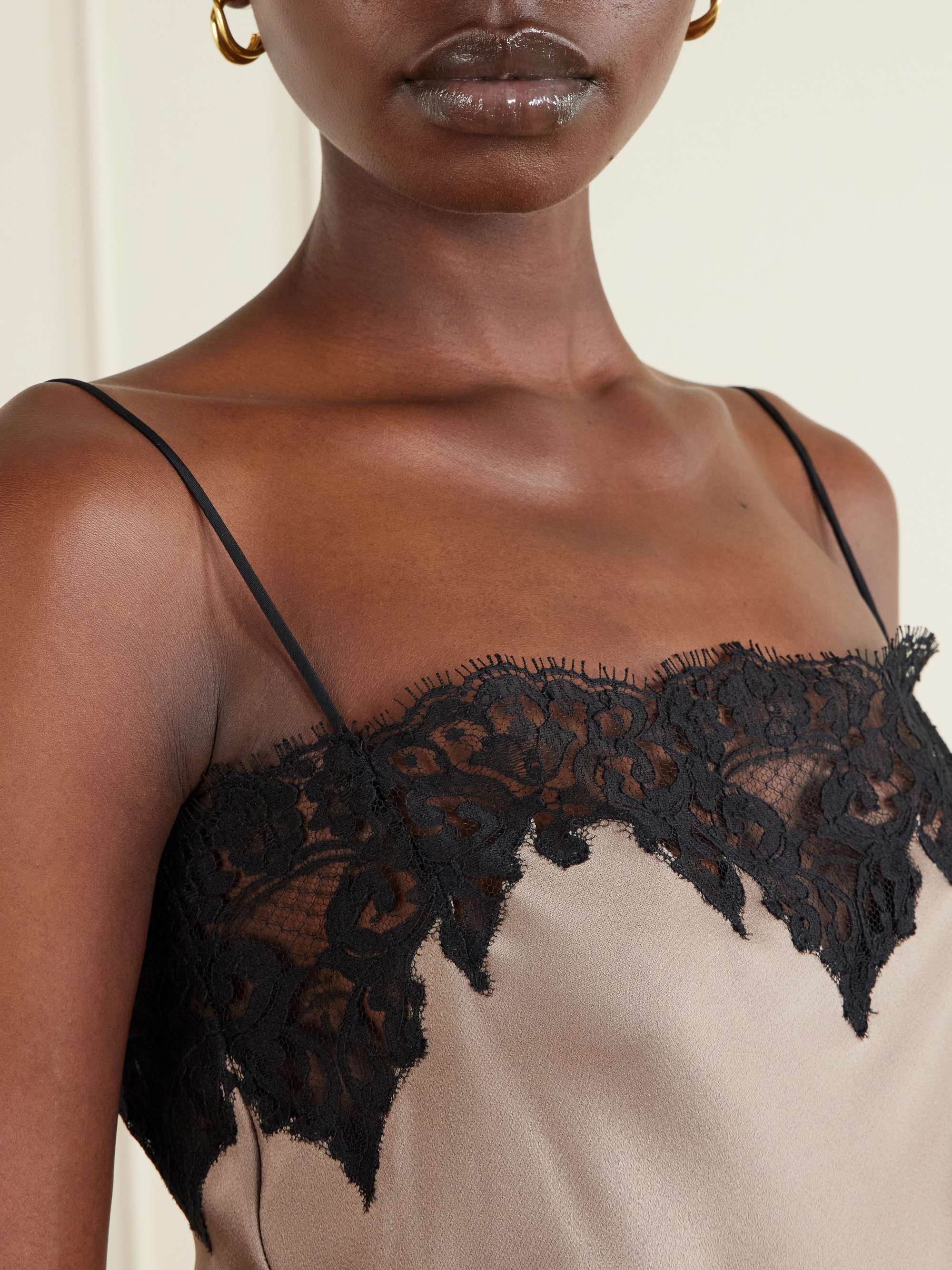 STELLA MCCARTNEY Lace-trimmed satin camisole | NET-A-PORTER