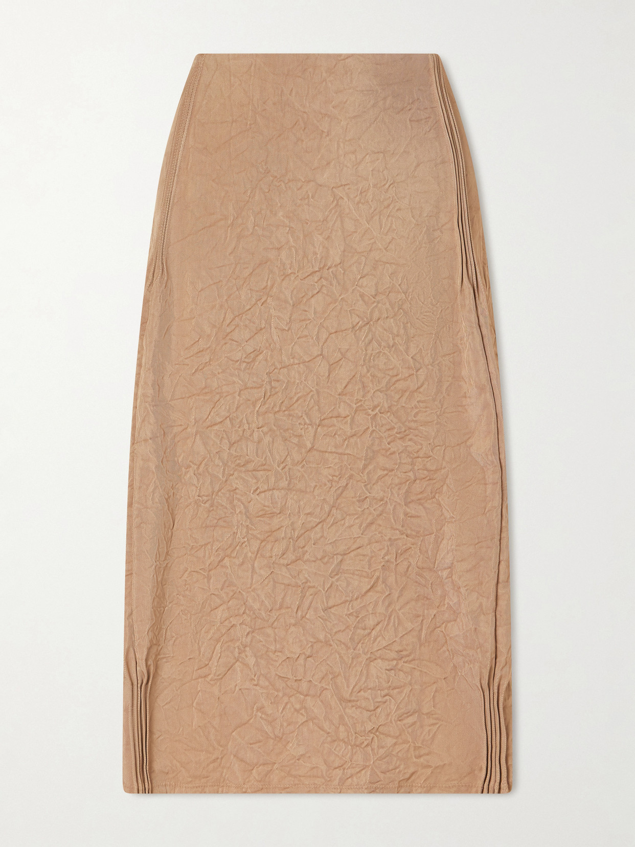 Tory Burch Crinkled-satin Skirt In Multi