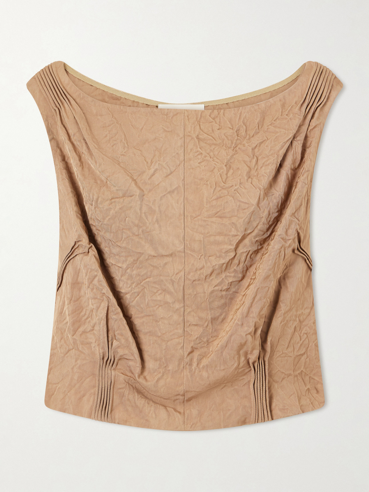 Tory Burch Crinkled-satin Blouse In Multi
